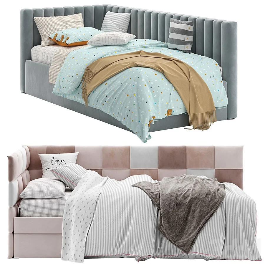 Corner Bed With Panels